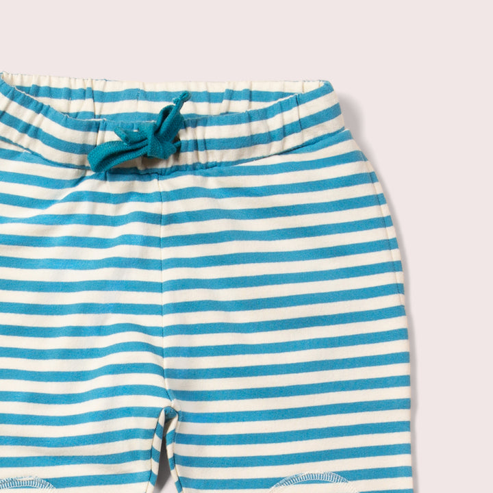 Blue Striped Marl Organic Comfy Joggers