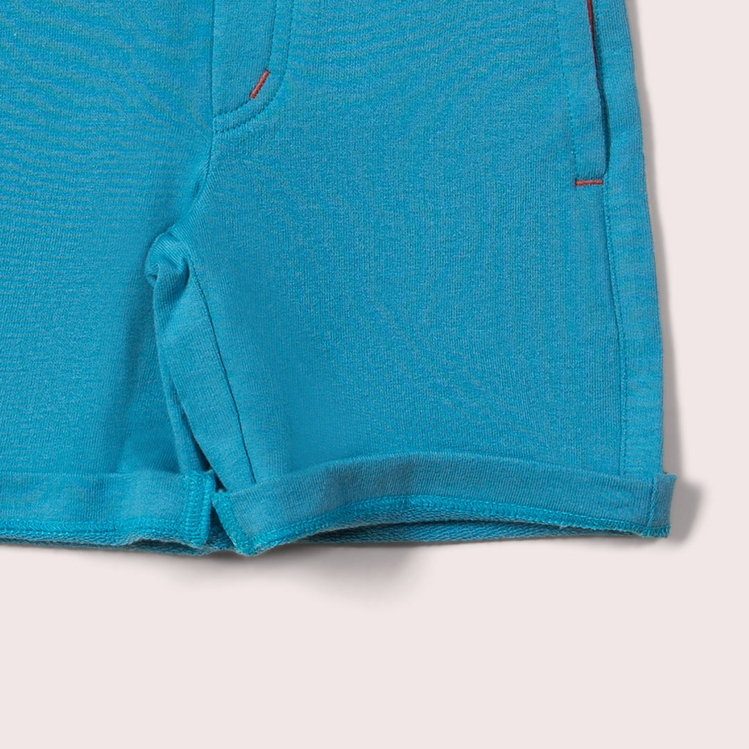 Blue Marl Comfy Jogger Shorts