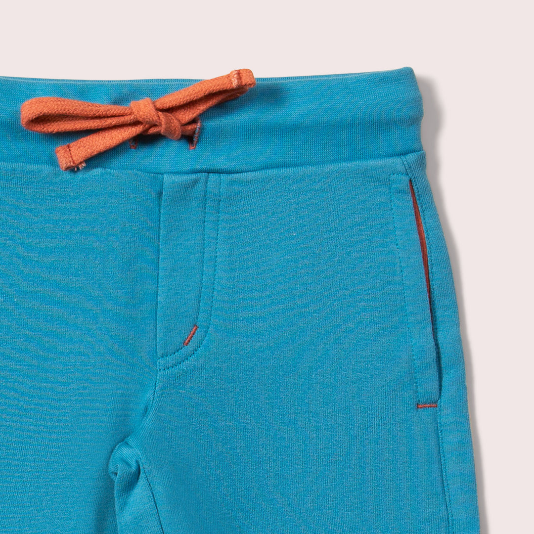 Blue Marl Comfy Jogger Shorts