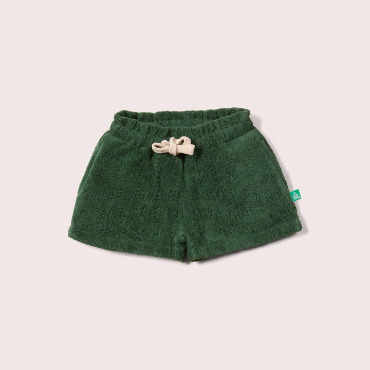 Olive Towelling Shorts