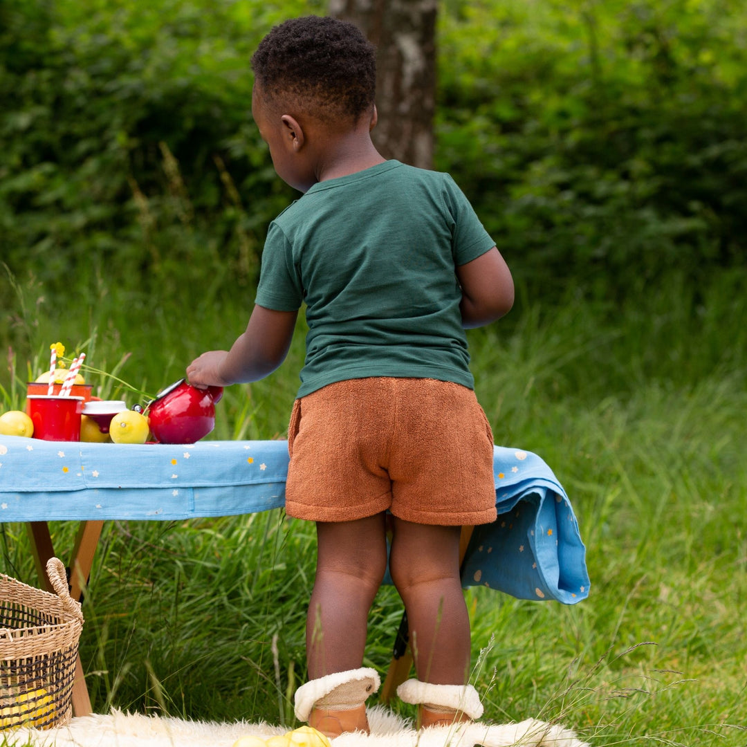 Walnut Towelling Shorts