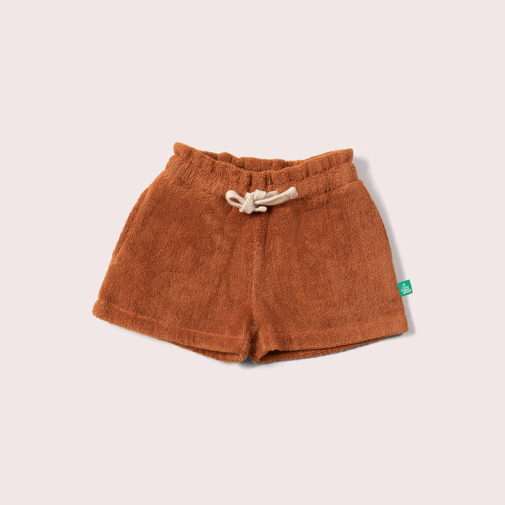 Walnut Towelling Shorts