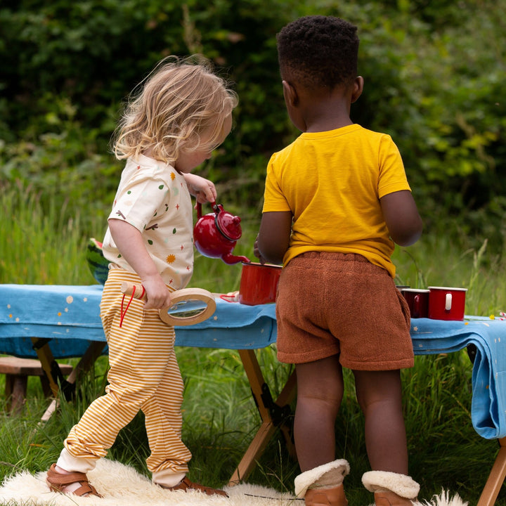 Walnut Towelling Shorts