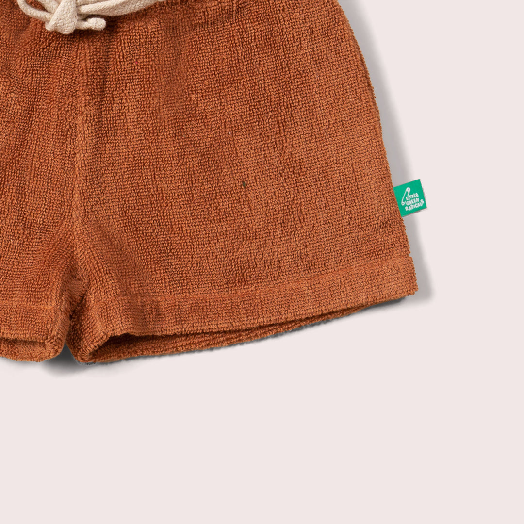 Walnut Towelling Shorts