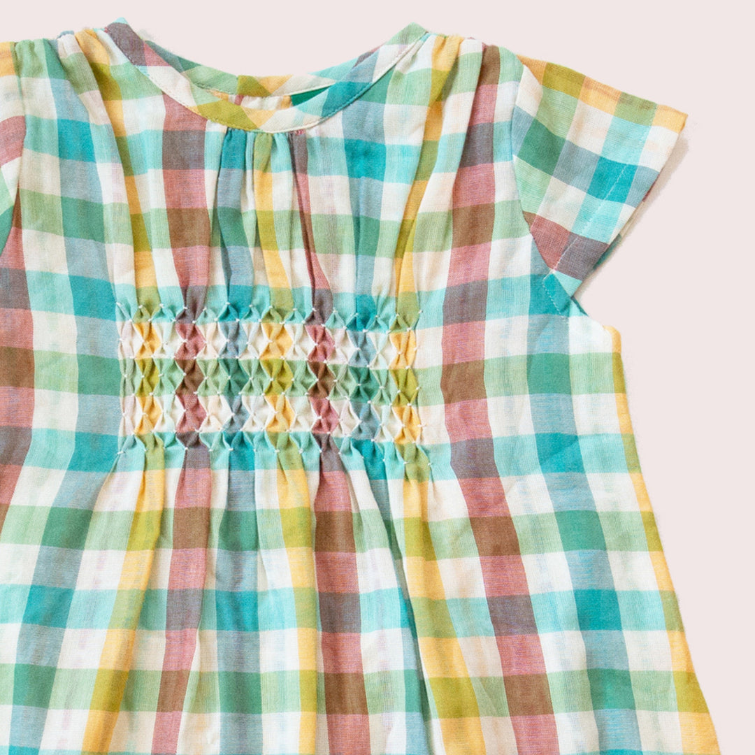 Rainbow Smocked Dress