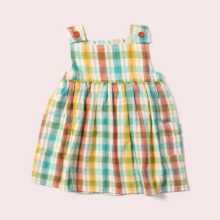 Rainbow Reversible Pinny Dress