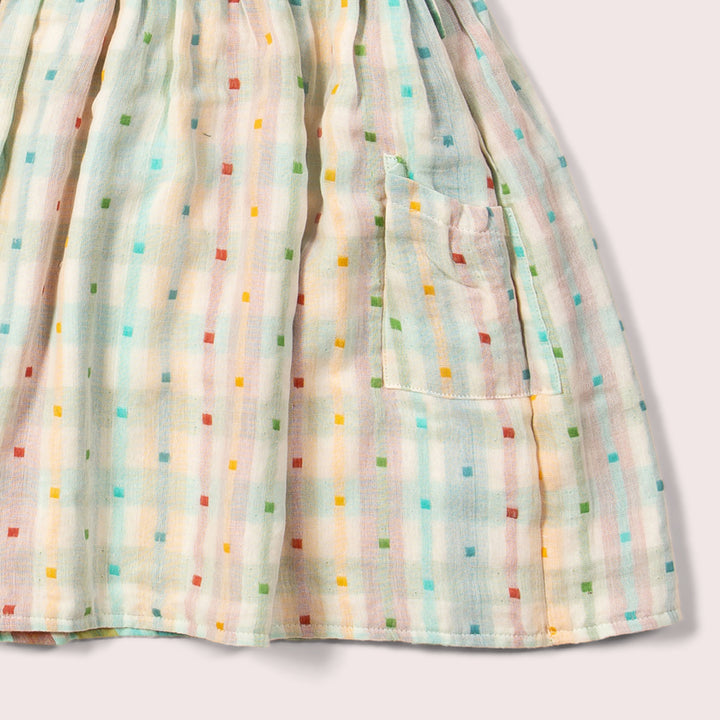 Rainbow Reversible Pinny Dress