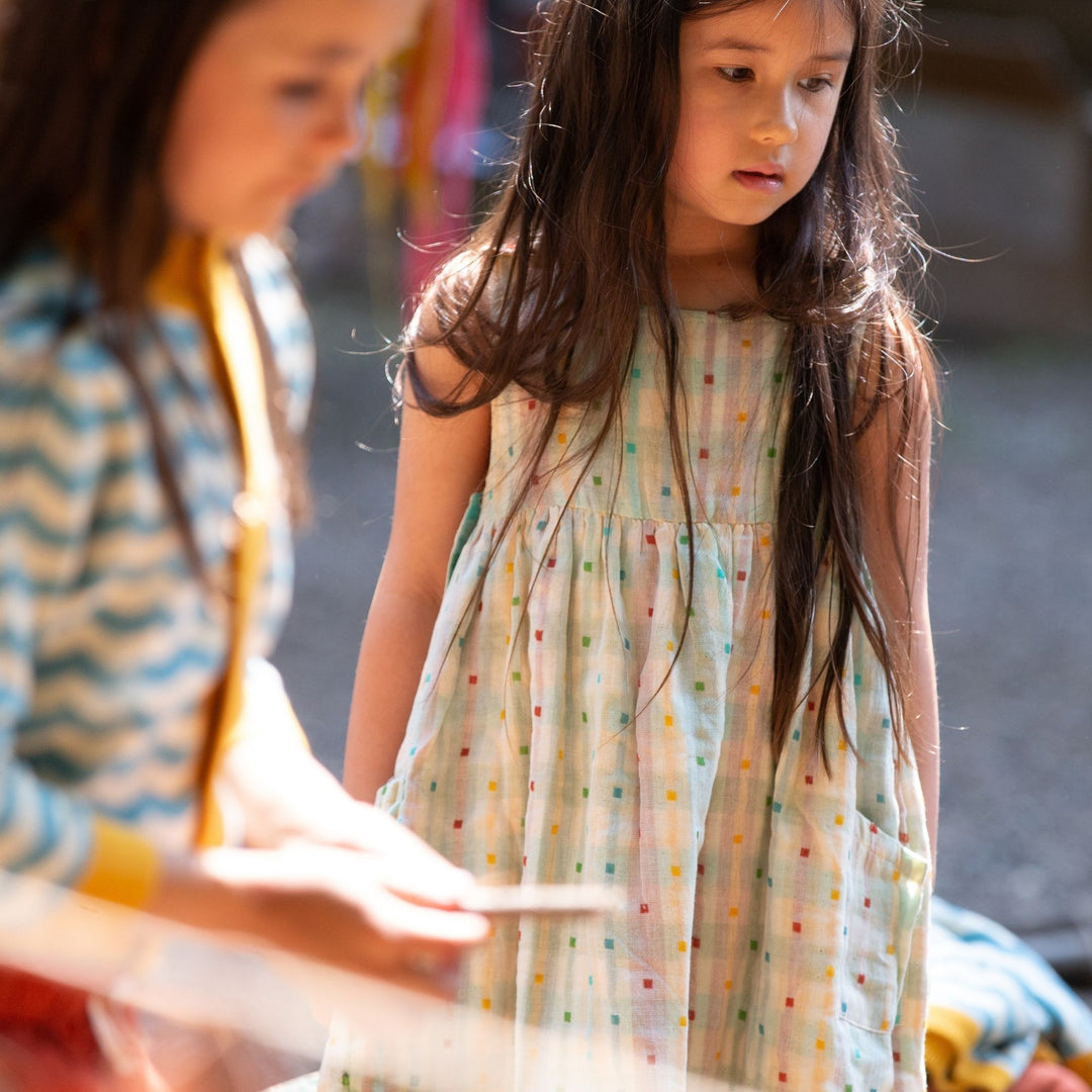 Rainbow Reversible Pinny Dress