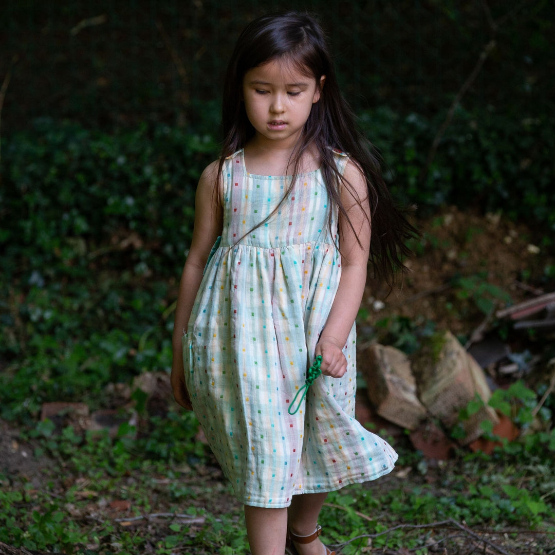 Rainbow Reversible Pinny Dress