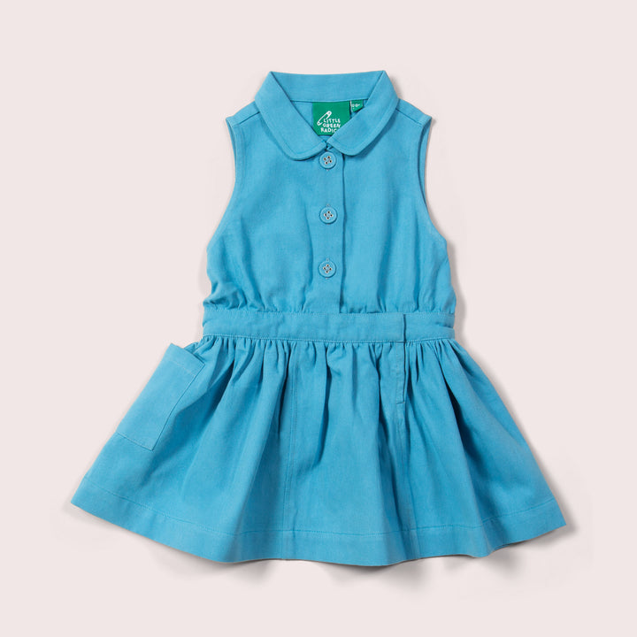 Blue Moon Pinafore Button Dress