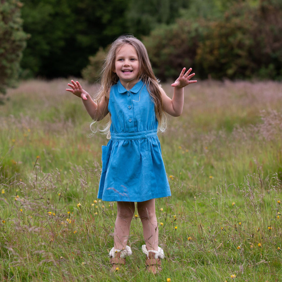 Blue Moon Pinafore Button Dress