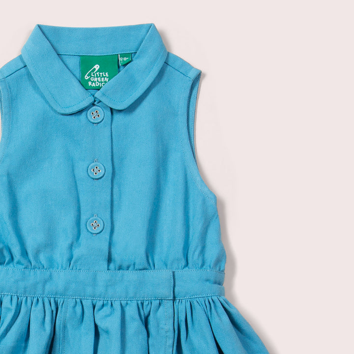 Blue Moon Pinafore Button Dress