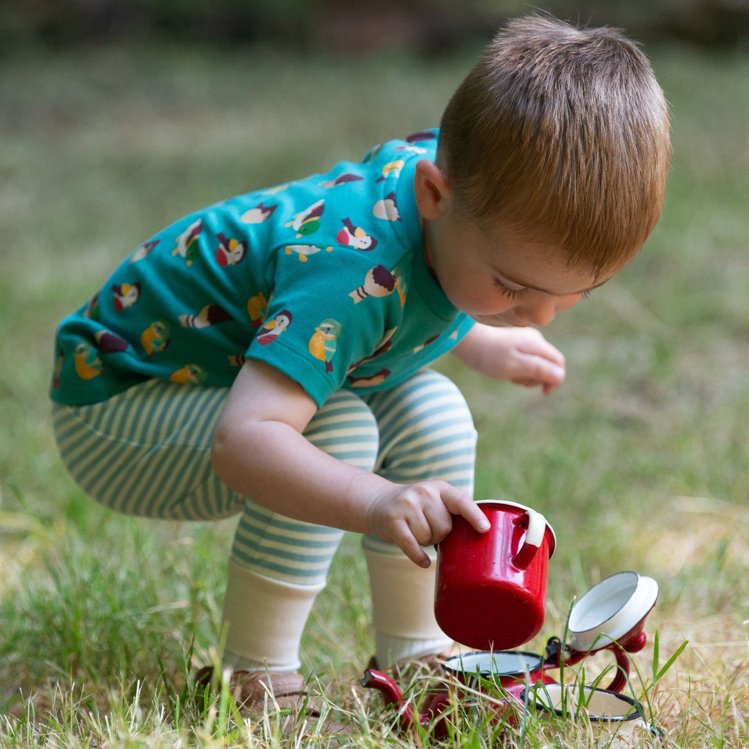 Garden Birds Organic T-Shirt & Jogger Playset