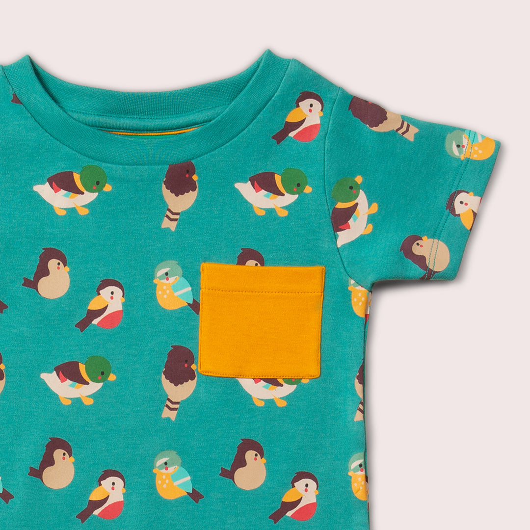 Garden Birds Organic T-Shirt & Jogger Playset