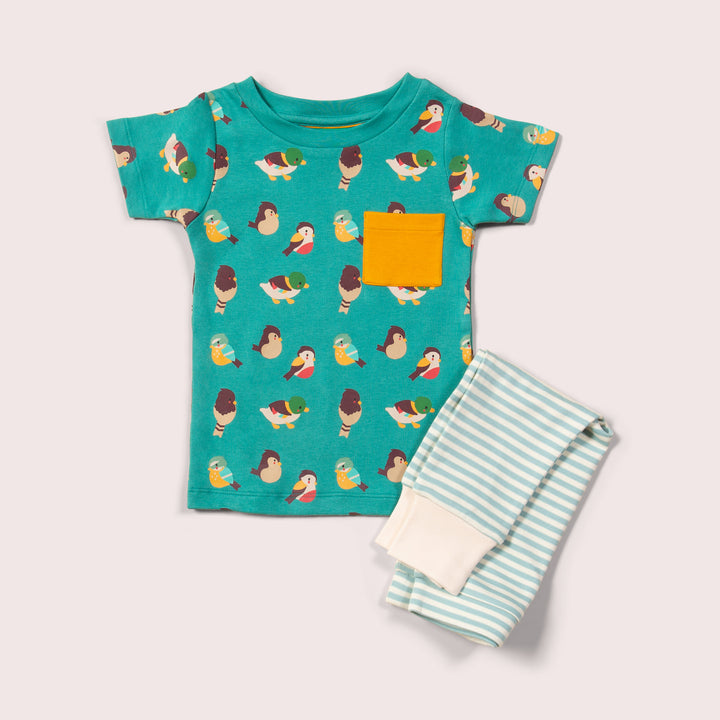 Garden Birds Organic T-Shirt & Jogger Playset