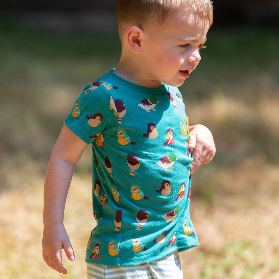 Garden Birds Organic T-Shirt & Jogger Playset