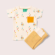 Rainbow Balloons Organic T-Shirt & Jogger Playset