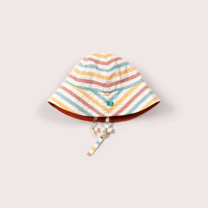 Walnut Striped Reversible Sunhat