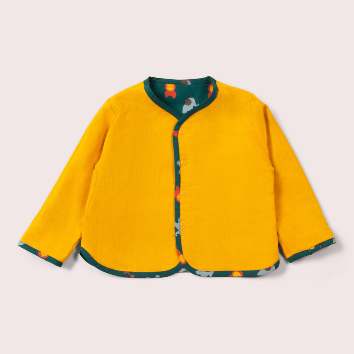 Wild Reversible Collarless Spring Jacket