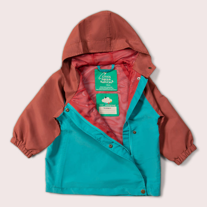 Teal Recycled Waterproof Anorak