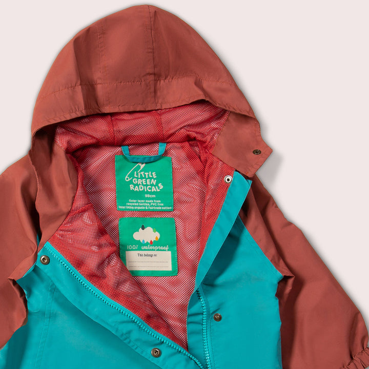 Teal Recycled Waterproof Anorak