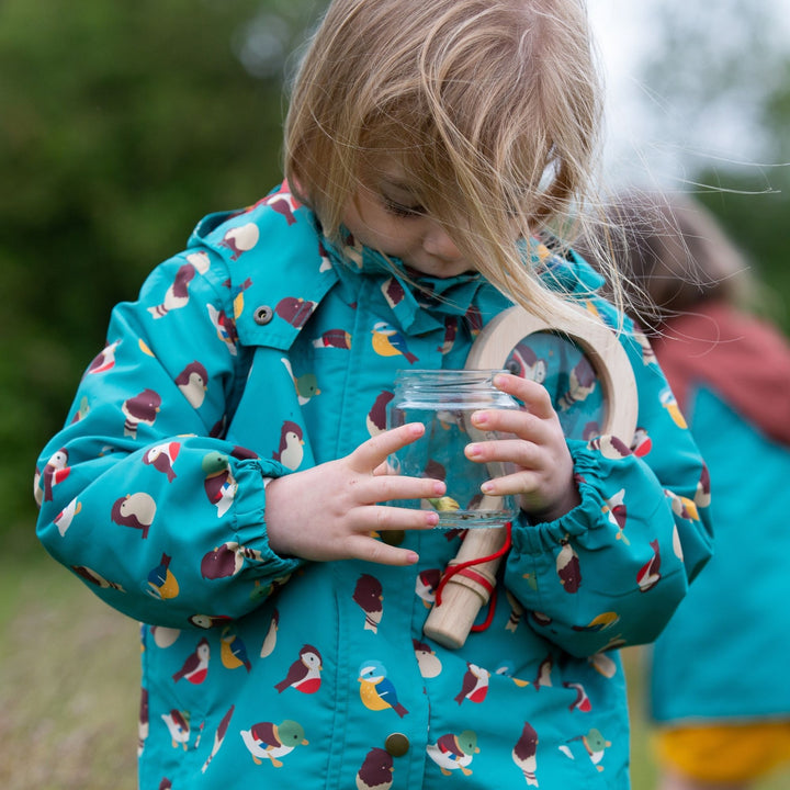 Garden Birds Recycled Waterproof Windbreaker Jacket