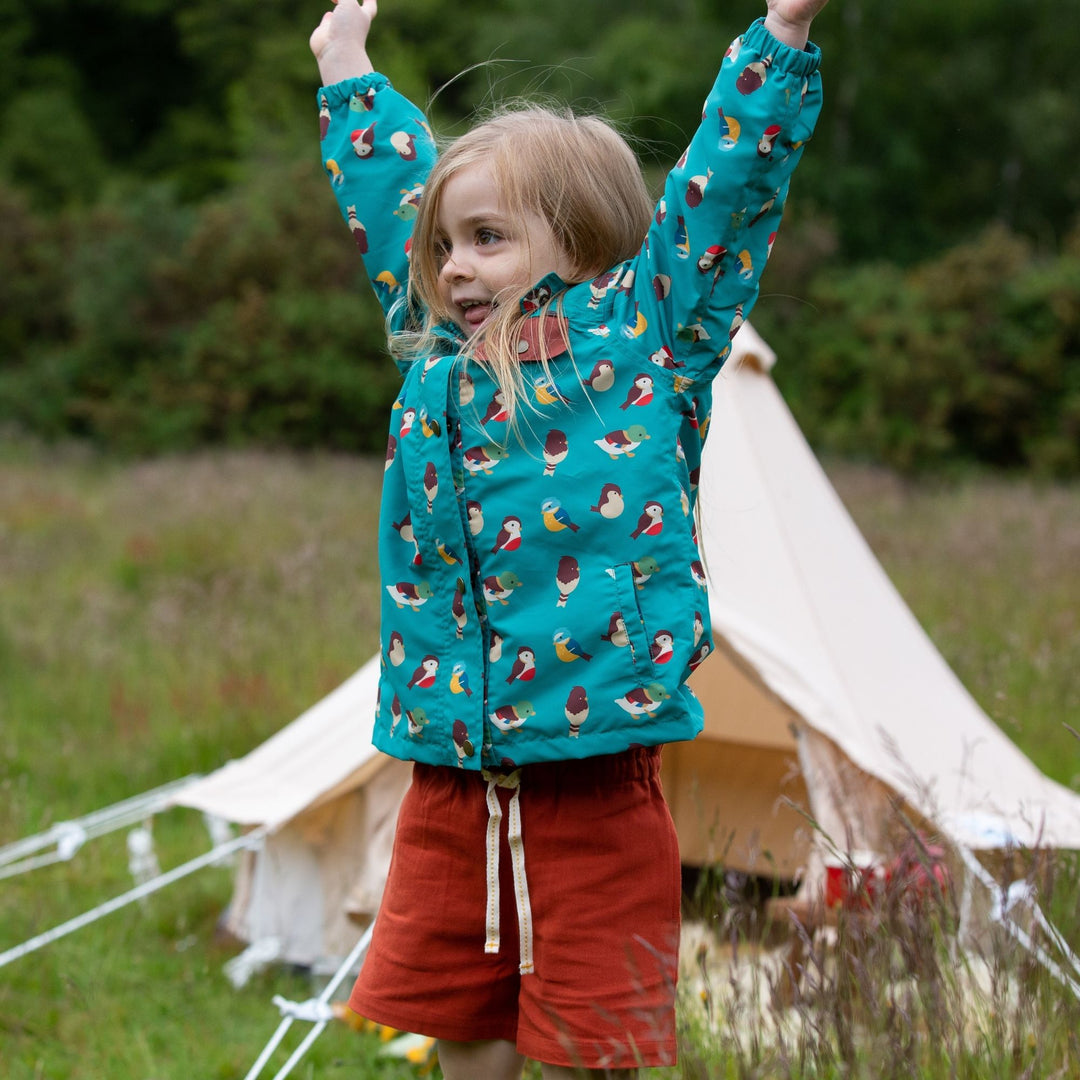 Garden Birds Recycled Waterproof Windbreaker Jacket