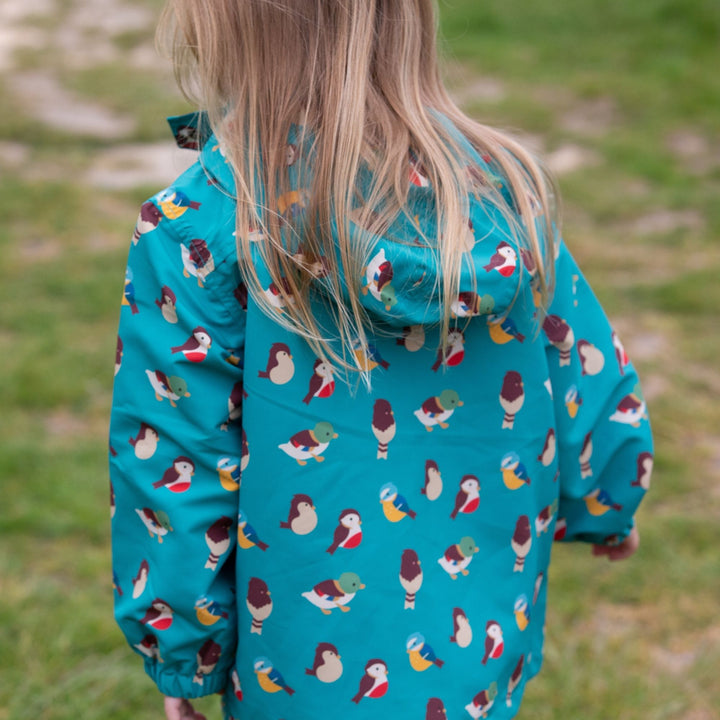 Garden Birds Recycled Waterproof Windbreaker Jacket