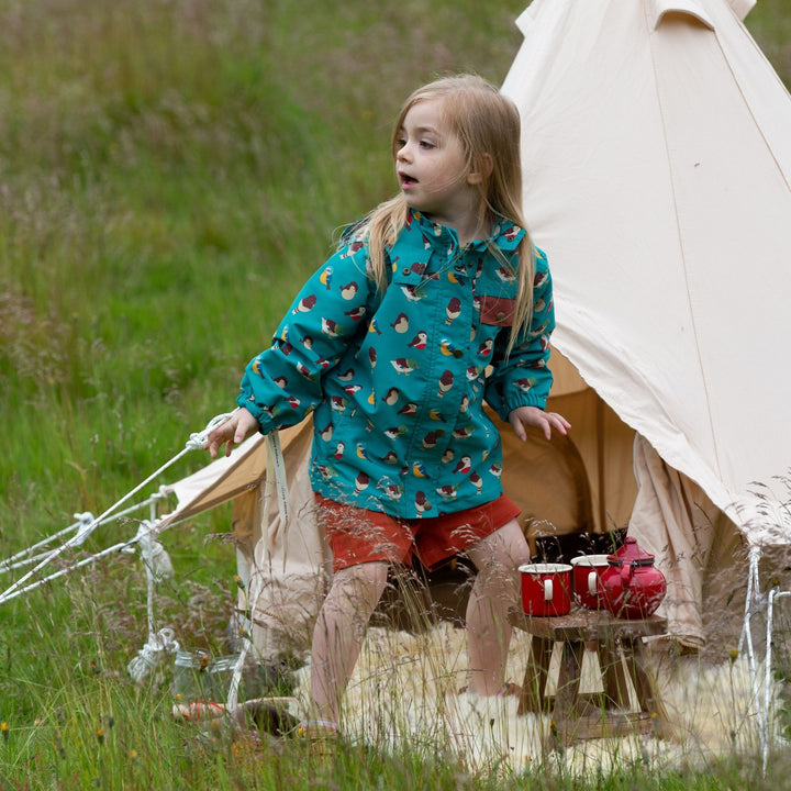 Garden Birds Recycled Waterproof Windbreaker Jacket