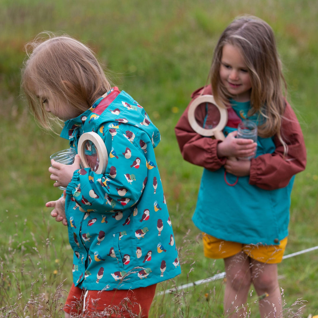 Garden Birds Recycled Waterproof Windbreaker Jacket