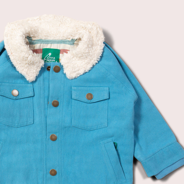 Blue Moon Sherpa Collar Twill Adventure Jacket