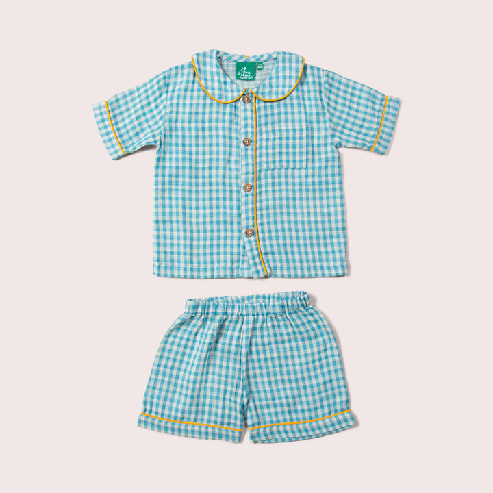 Blue Moon Button Through Pyjama Short Set