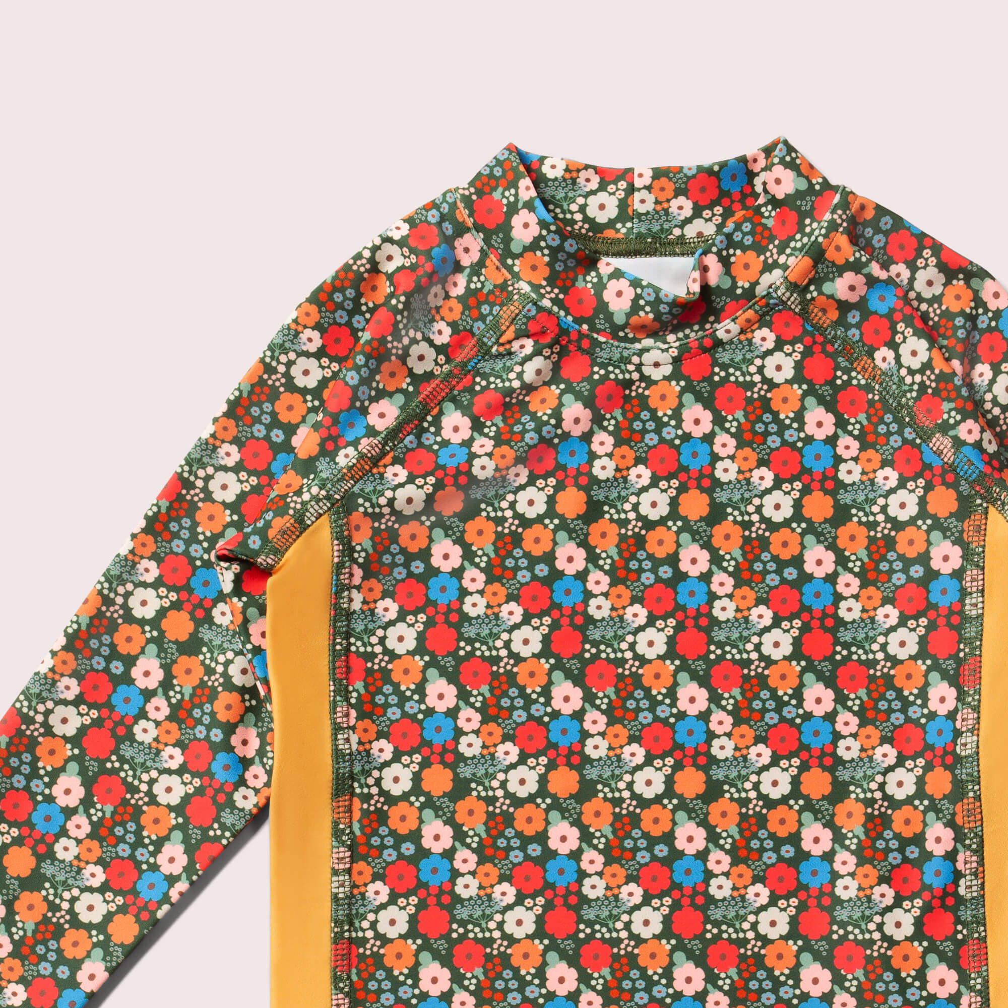 Vintage Flowers UPF 50 Sunsafe Long Sleeve Rash Vest
