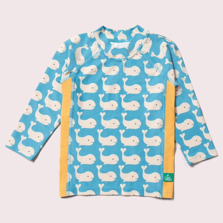 Blue Whales UPF 50 Sunsafe Long Sleeve Rash Vest