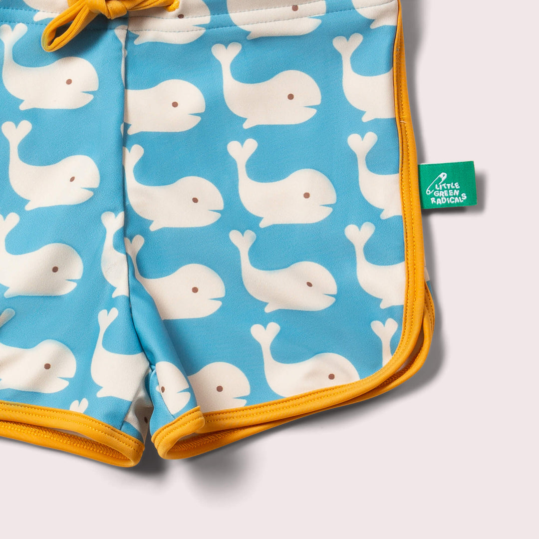 Blue Whales Recycled Swim Shorts