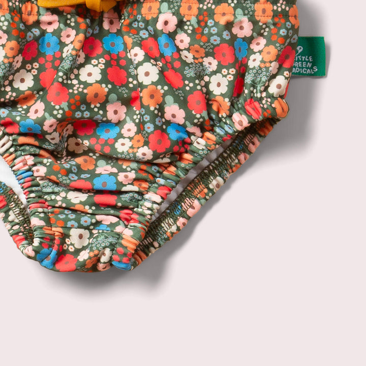 Vintage Flowers Reusable Swimming Nappy