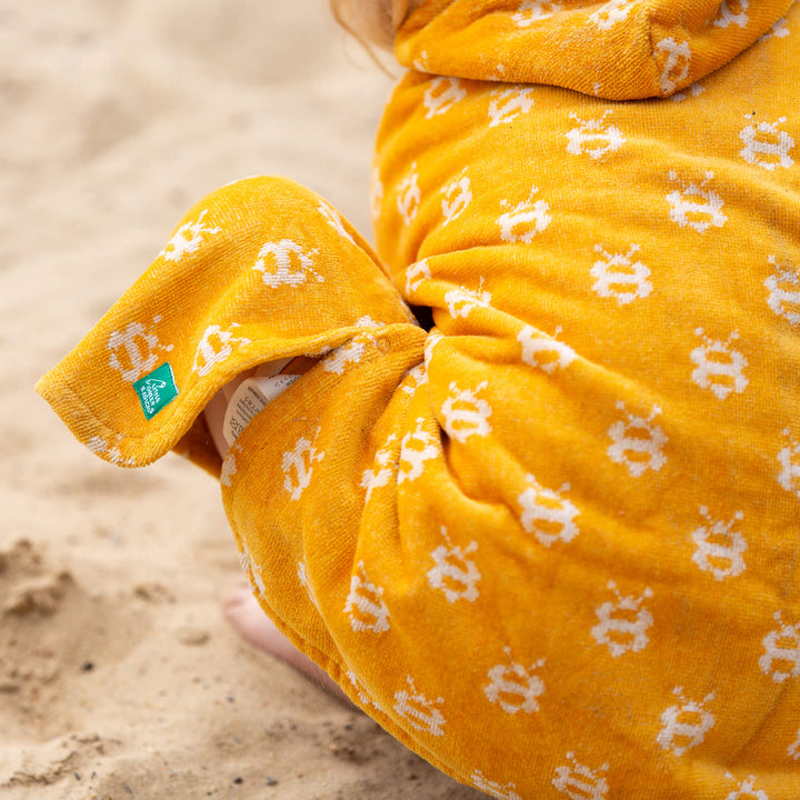 Bees Babies Hooded Beach Poncho Bees / 12-24m