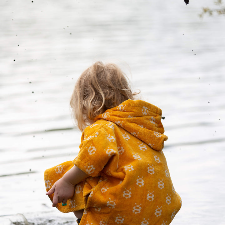 Bees Babies Hooded Beach Poncho Bees / 12-24m