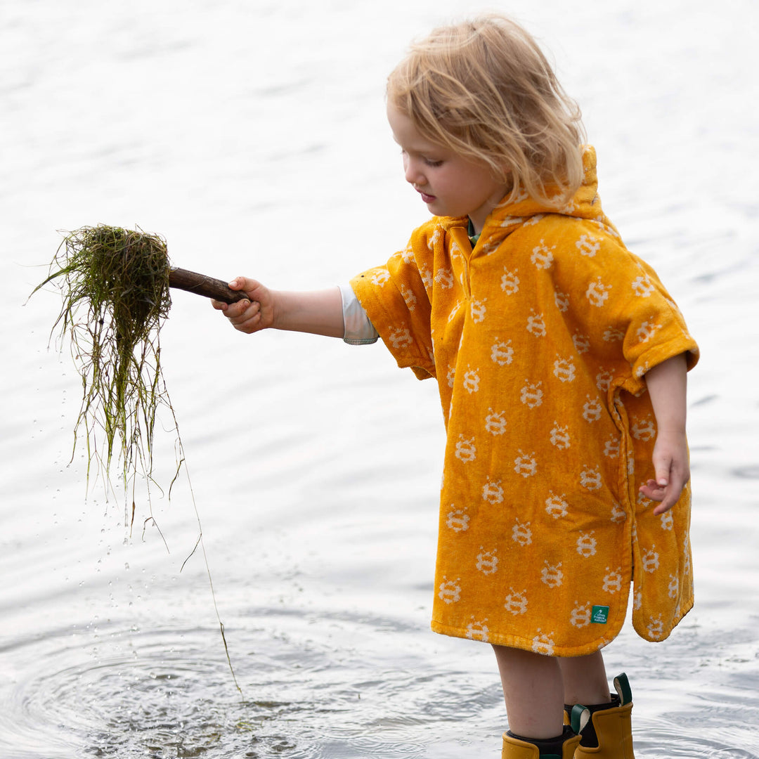 Bees Babies Hooded Beach Poncho Bees / 12-24m