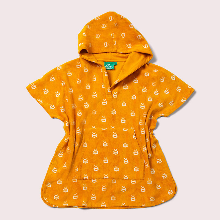 Bees Kids Hooded Beach Poncho