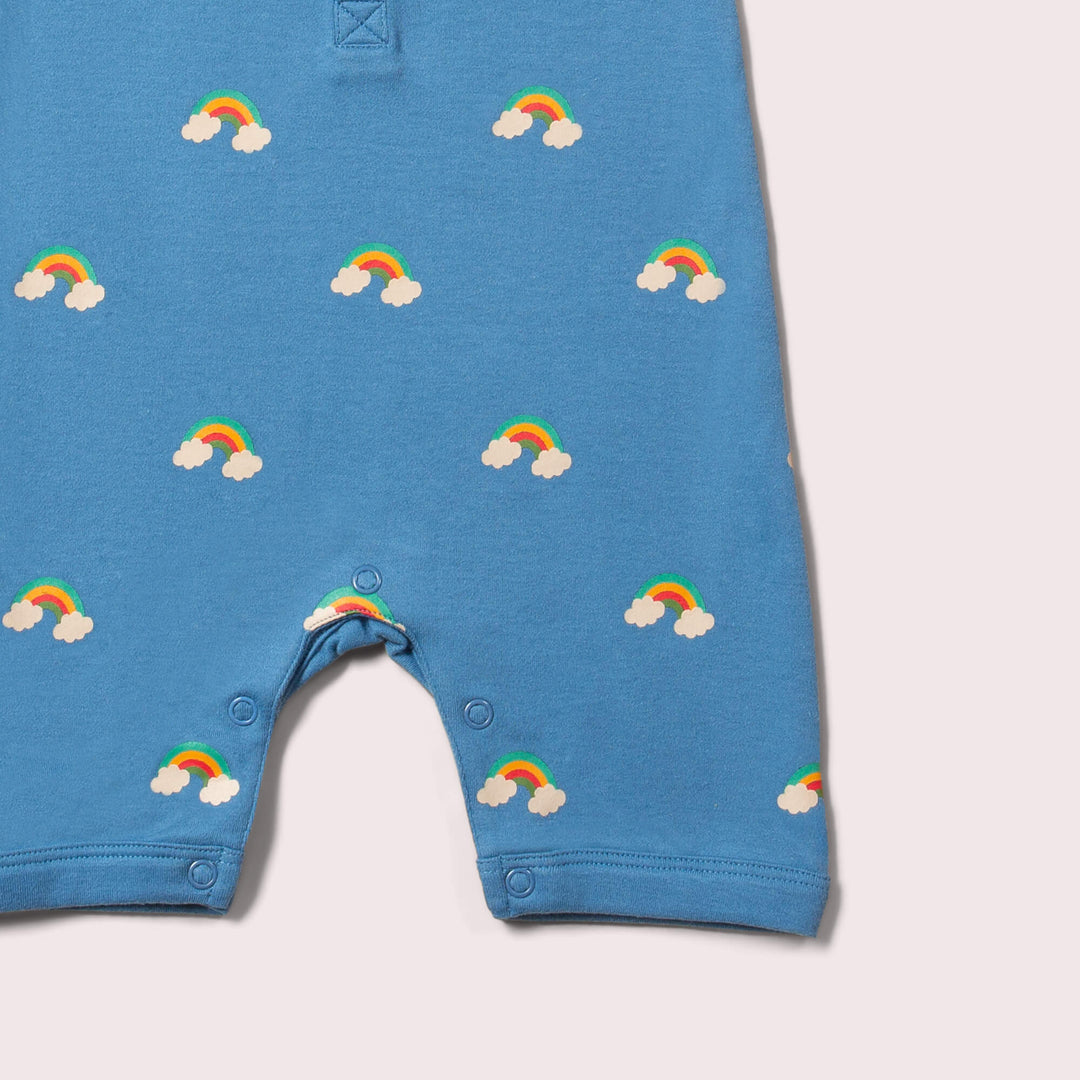 Blue Rainbows Organic Romper