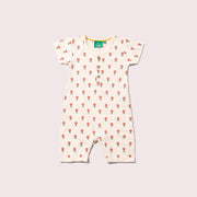 Red Flowers Organic Summer Romper