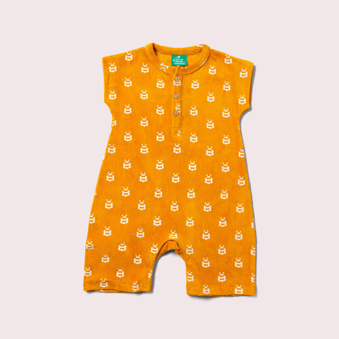 Bees Organic Towelling Romper