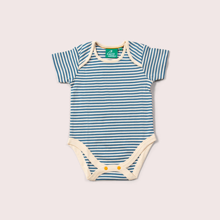 Blue Rainbows Organic Baby Bodysuit Set 2 Pack