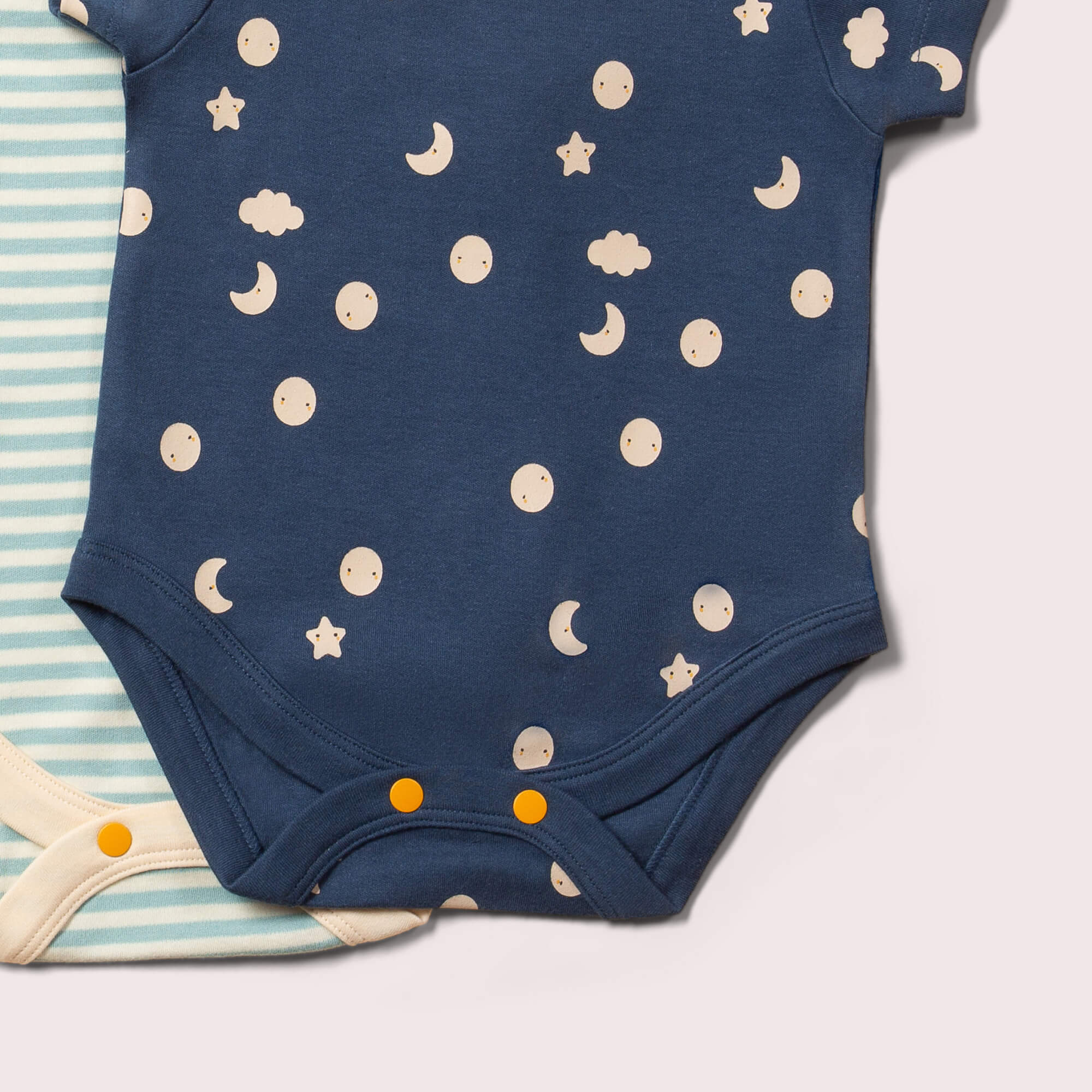 Full Moon Organic Baby Bodysuit Set 2 Pack