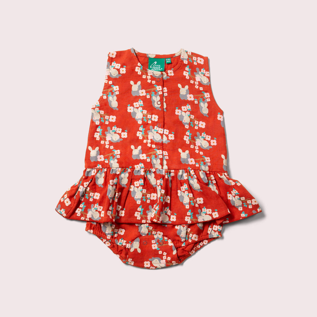 Little Rabbits Ruffle Romper