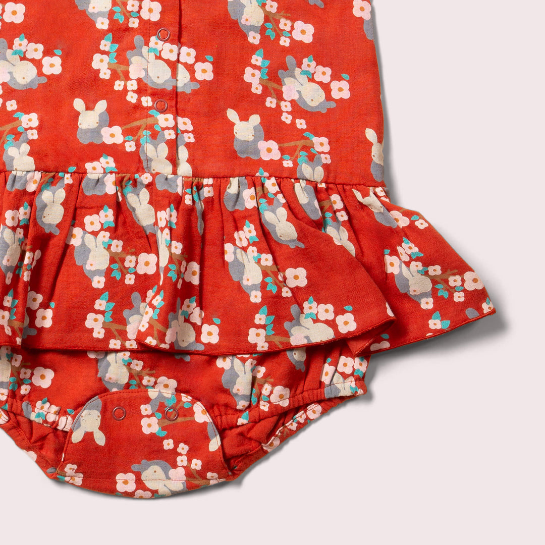 Joules Rabbit Romper Little Rabbits Ruffle Romper – Little Green Radicals Wholesale