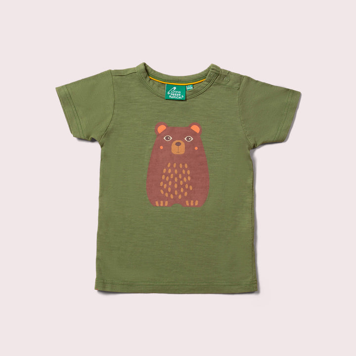 Green Bear Short Sleeve T Shirt