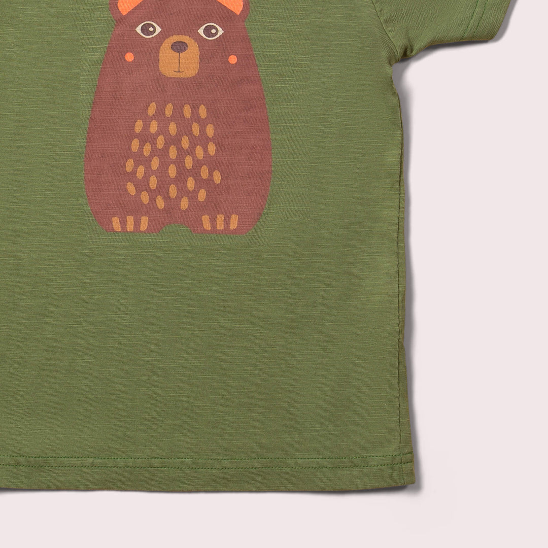 Green Bear Short Sleeve T Shirt