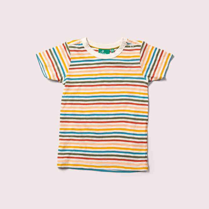 Cream Rainbow Short Sleeve T Shirt